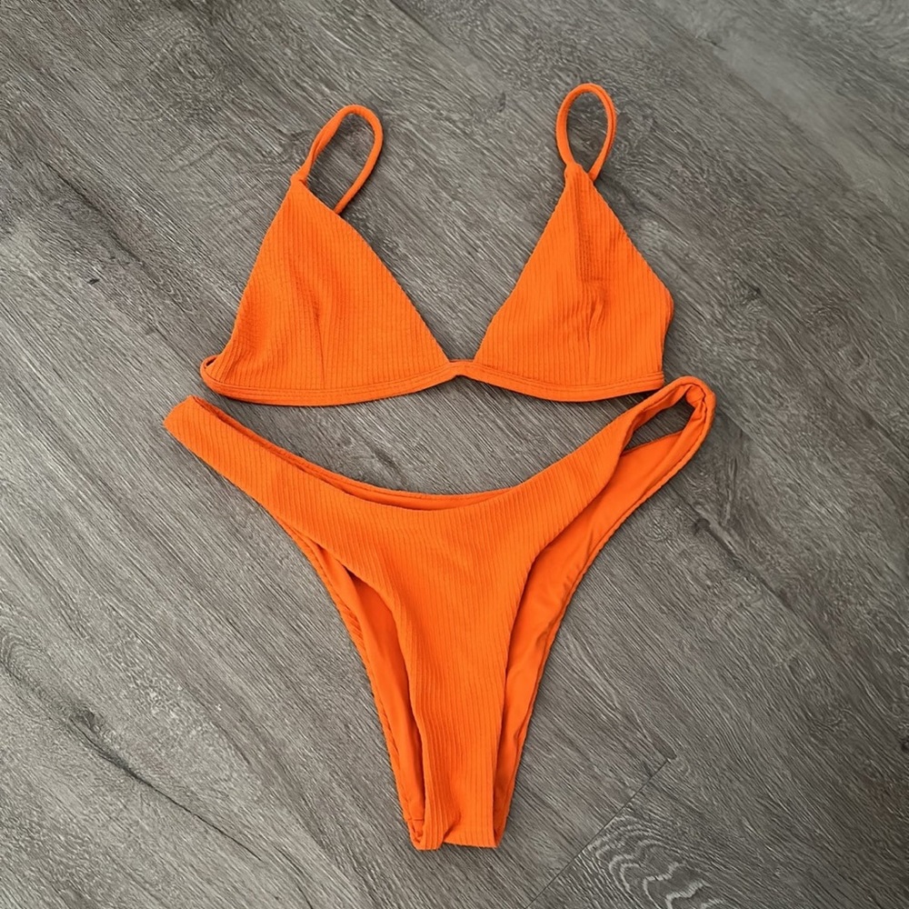Toast Swim Waffle Print Bikini Set